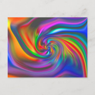 Postal Resumen Espirales de fondo suave II