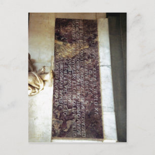 Postal Resumen italiano: Epitaffio Michelangelo Buonarrot