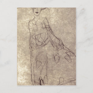 Postal Resumen Klimt, Gustav Studie f?r das Gem?lde Bildn
