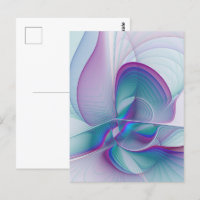 Resumen moderno Arte fractal rosa azul turquesa ro