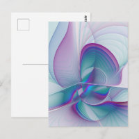 Resumen moderno Arte fractal rosa azul turquesa ro