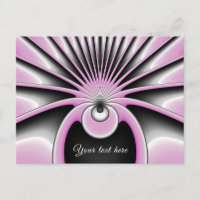 Resumen moderno Crazy Fractal Art Pattern Texto