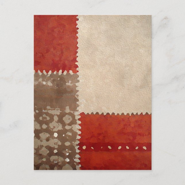 Postal Resumen moderno de moda (Anverso)