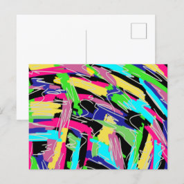 Postal Resumen moderno en colores arcoiris