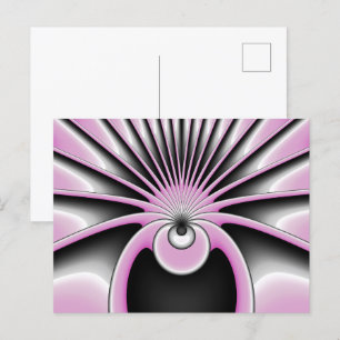 Postal Resumen moderno Patrón de arte radical loco