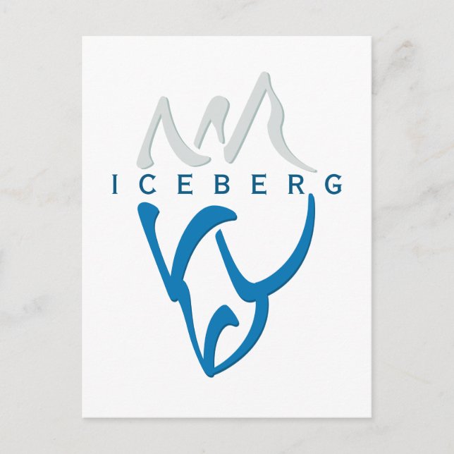 Postal Resumen motivacional personalizado Diseño Iceberg (Anverso)