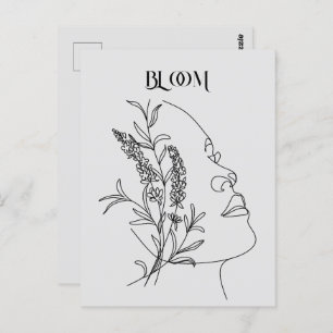 Postal Resumen Poster de Boho Woman Ilustracion
