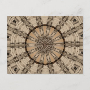 Postal Resumen romano Arte Diseño gráfico Kaleidoscopio