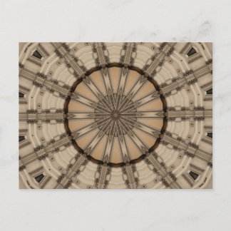 Postal Resumen romano Arte Diseño gráfico Kaleidoscopio