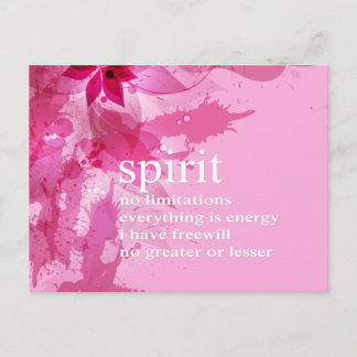 Postal Resumen rosa Inspirador Cita espiritual