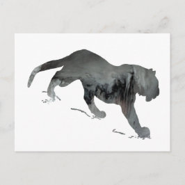 Postal Resumen Silhouette Tiger
