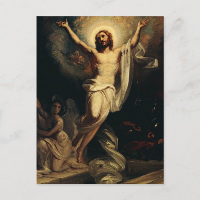 Postal Resurrección de Cristo por Robert Wilhelm Ekman (Anverso)