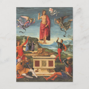 Postal Resurrección de Jesús por Rafael
