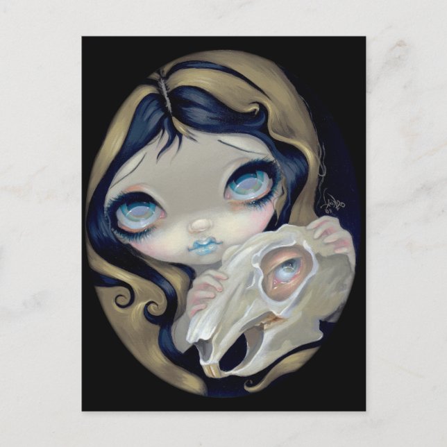 Postal "Resurrección del conejo blanco" (Anverso)