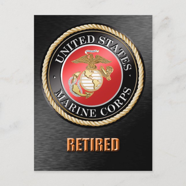 Postal retirada USMC (Anverso)