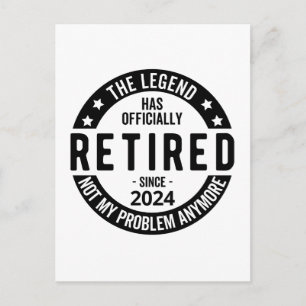 Postal Retirado 2024 Ya No Es Mi Problema, Divertido