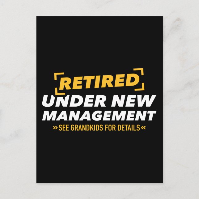 Postal Retirado bajo nueva dirección ver nietos (Anverso)