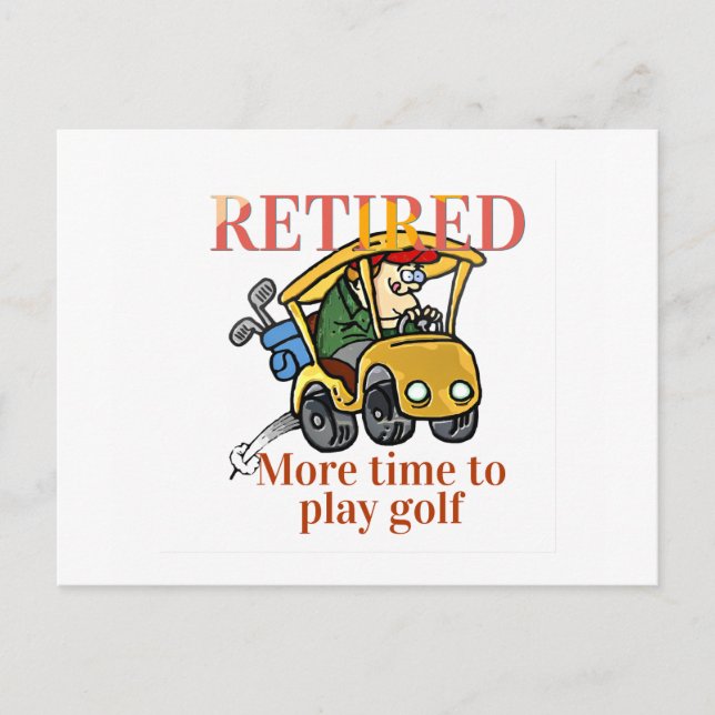 Postal Retirado, más tiempo para jugar golf (Anverso)