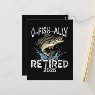 Postal Retirado O-Fish-Ally 2026 Humor Divertido