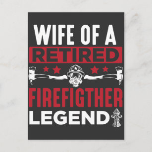 Postal Retiro de la retirada de la esposa de un bombero r