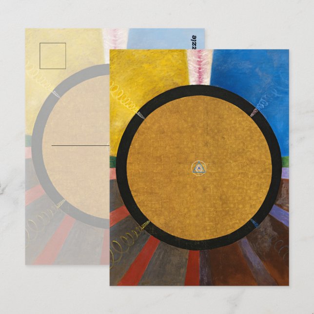 Postal Retiro, Grupo X, Nº 3 de Hilma af Klint (Anverso / Reverso)