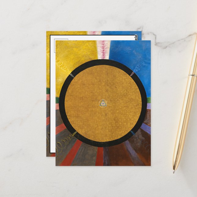 Postal Retiro, Grupo X, Nº 3 de Hilma af Klint (Anverso/Reverso In Situ)