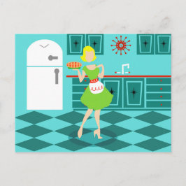 Postal retra de la cocina