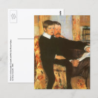 Retrato Antiguo de Padre e Hijo por Mary Cassatt