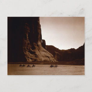 Postal Retrato Antiguo Indio Americano Nativo