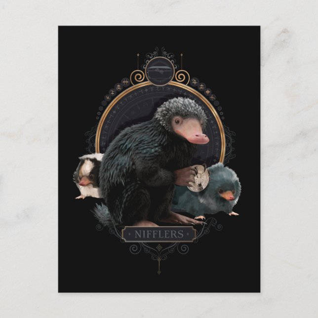 Postal Retrato Art Nouveau de NIFFLER™s (Anverso)