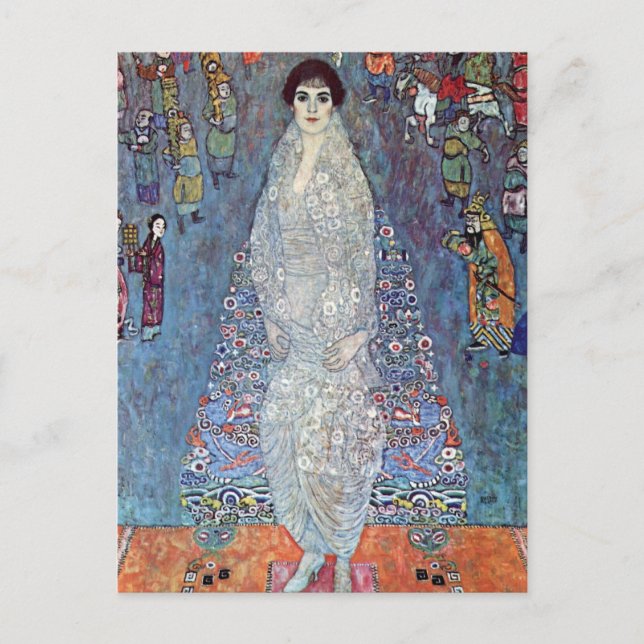 Postal Retrato Baronesa Elisabeth Bacchofen Echt, Klimt (Anverso)