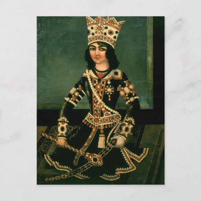 Postal Retrato de Abbas-Minza (Anverso)