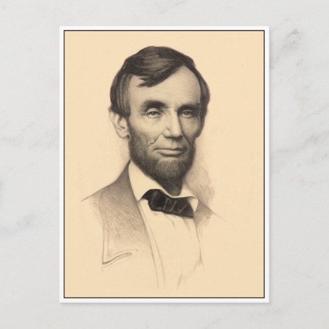 Postal Retrato de Abraham Lincoln (Anverso)