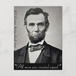 Postal Retrato de Abraham Lincoln Gettysburg