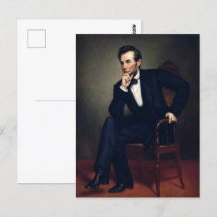 Postal Retrato de Abraham Lincoln por Healy
