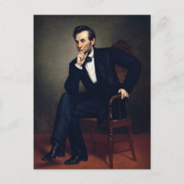 Postal Retrato de Abraham Lincoln por Healy