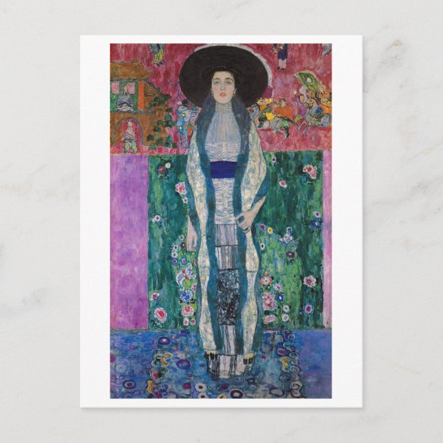 Postal Retrato de Adele Bloch Bauer, Gustav Klimt (Anverso)