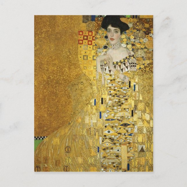 Postal Retrato de Adele Bloch-Bauer I Klimt Postcard (Anverso)