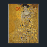 Postal Retrato de Adele Bloch-Bauer I por Gustav Klimt<br><div class="desc">Retrato de Adele Bloch-Bauer I (1903-1907) por Gustav Klimt es un retrato de arte fino de la época victoriana. Retrato de Adele Bloch-Bauer I es también conocido como La Dama en el Oro o la Mujer en el Oro. El retrato muestra a Adele Bloch-Bauer sentado en una silla dorada frente...</div>