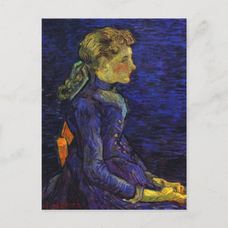 Postal Retrato de Adeline Ravoux, Bella Artes de Van Gogh