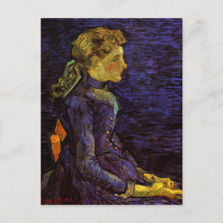 Postal Retrato de Adeline Ravoux por Vincent van Gogh