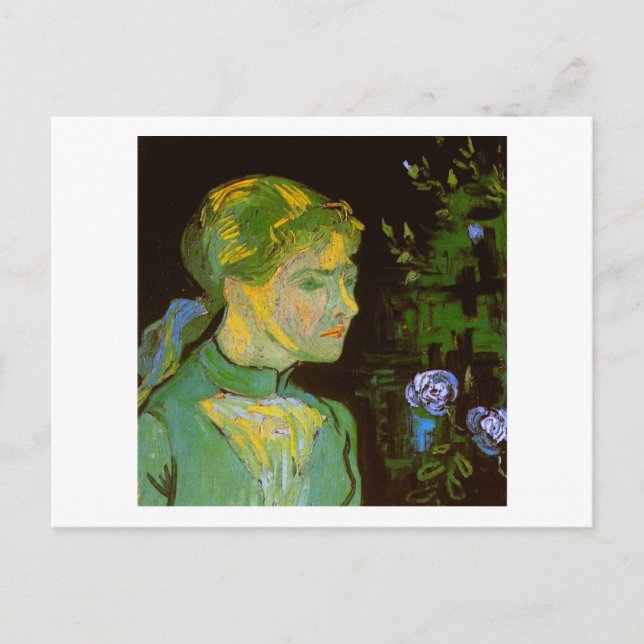 Postal Retrato de Adeline Ravoux Van Gogh Bella Artes (Anverso)