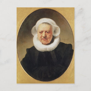 Postal Retrato de Aechje Claesdar, 1634