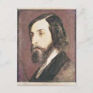 Postal Retrato de Alfred de Musset