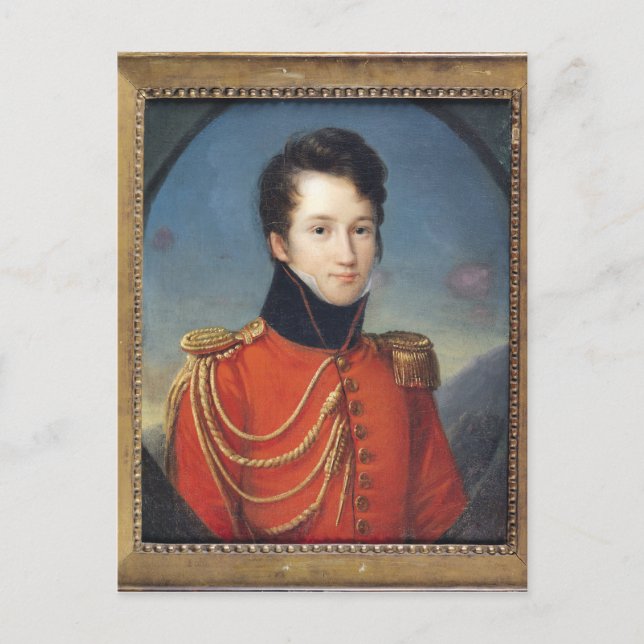 Postal Retrato de Alfred de Vigny (Anverso)