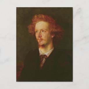 Postal Retrato de Algernon Charles Swinburne 1867