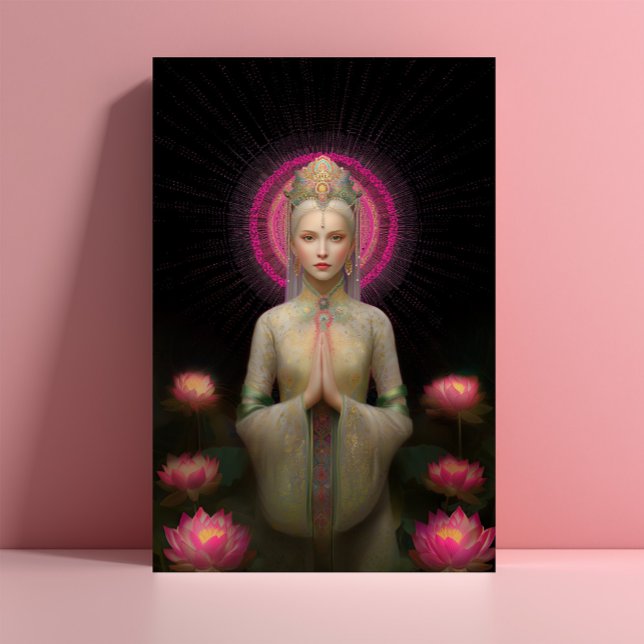 Postal Retrato de alta frecuencia de la diosa lemuriana d (Subido por el creador)