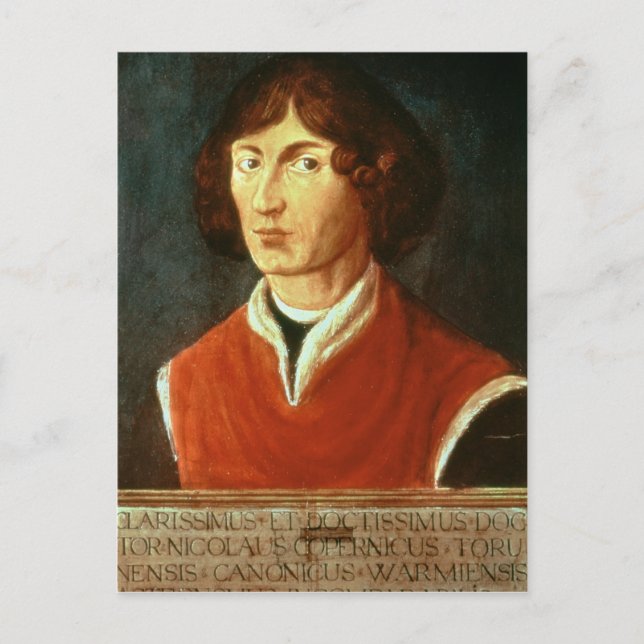 Postal Retrato de Andreus Nikolaus Copernicus 1575 (Anverso)