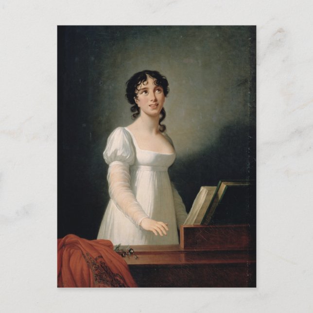 Postal Retrato de Angélica Catalani (Anverso)