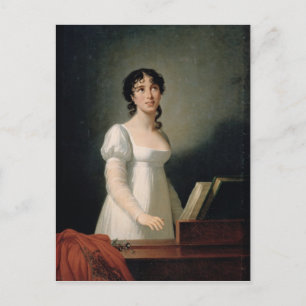 Postal Retrato de Angélica Catalani